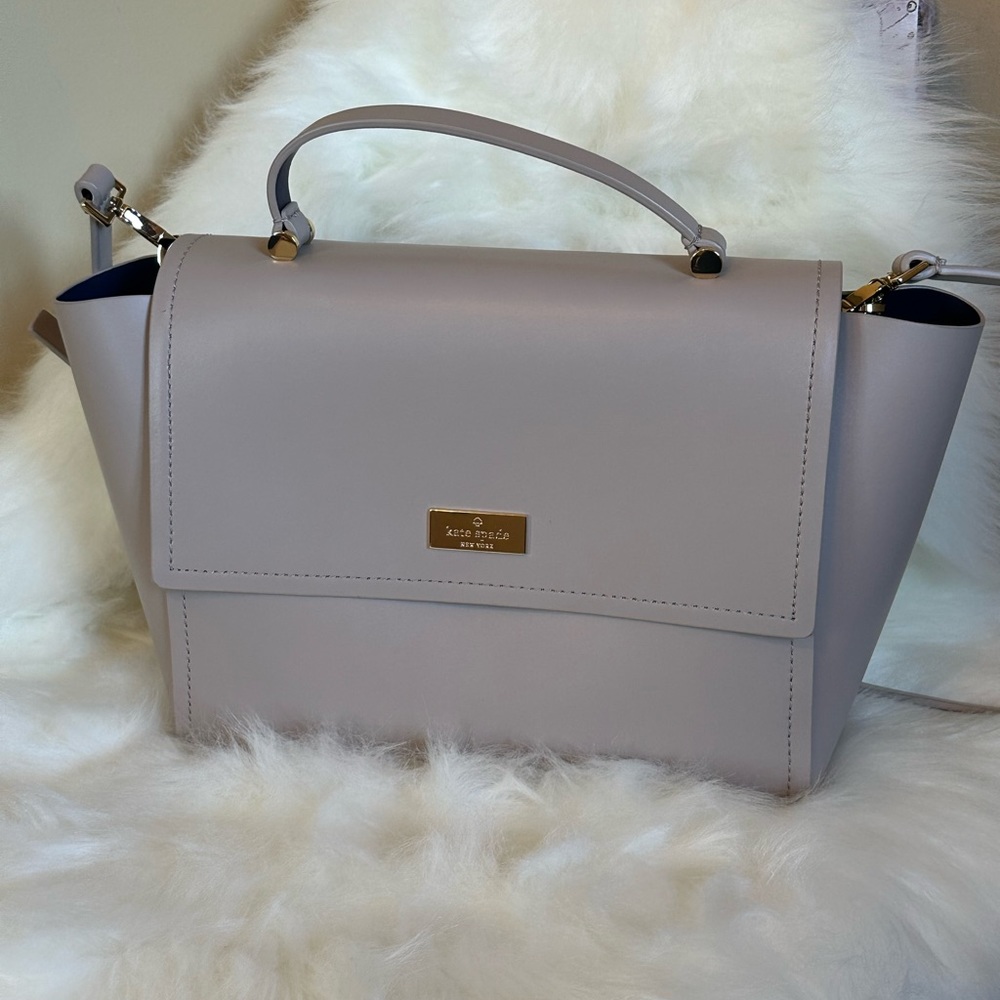 Kate Spade bag, mid size, purple/grey color
